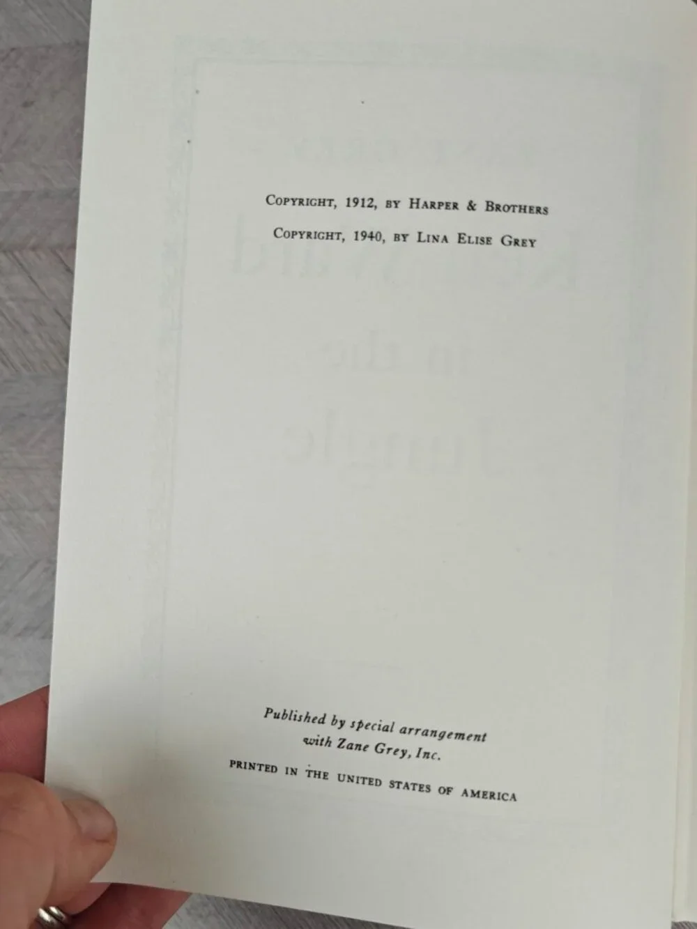 Ken Ward In The Jungle Zane Grey Hardcover 1940 Western Adventure Classic